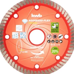 Dünntrennscheibe Aggreso-Flex Diamant Durchmesser 115 mm ^ kwb Discount