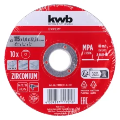 Expert Inox-Gewebetrennscheiben-Set für Metall gerade extradünn 10-tlg. Ø 115 x 1 mm ^ kwb Discount