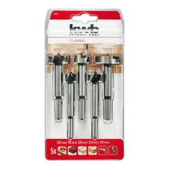 Forstnerbohrer-Set mit Rundschaft 5-tlg. 93–94 mm Ø 15–35 mm ^ kwb Online