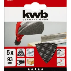 Gitterleinen für Deltaschleifer 93 x 93 mm K220 ^ kwb Best