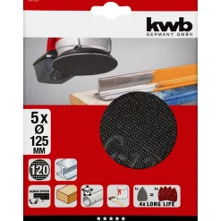 Gitterleinen für Exzenterschleifer Durchmesser 125 mm K120 ^ kwb Discount