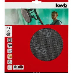 Gitterleinen für Langhalsschleifer Durchmesser 225 mm K220 ^ kwb Outlet