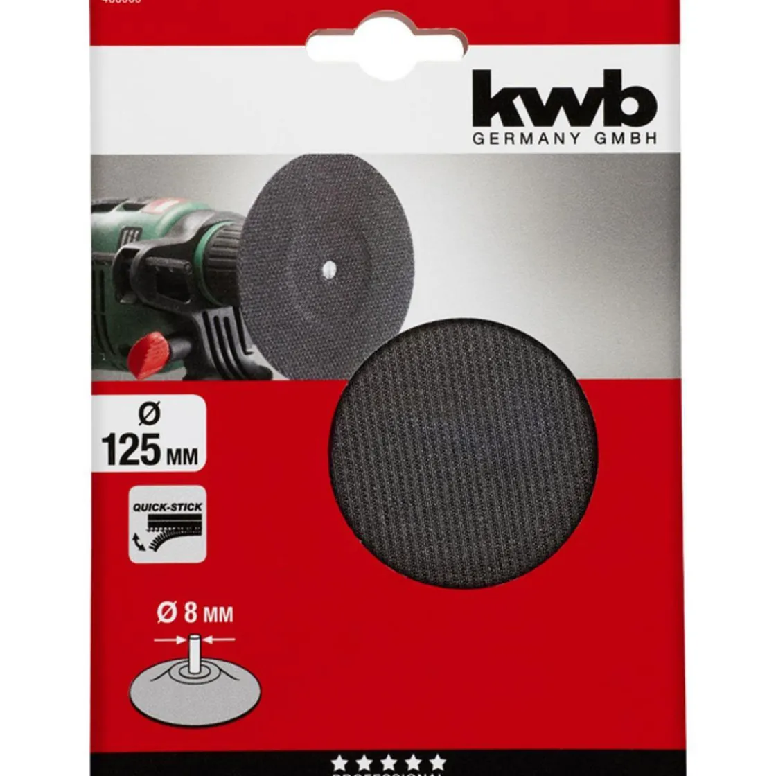 Haftstützteller Quick-Stick 8 mm Durchmesser 125 mm ^ kwb Discount