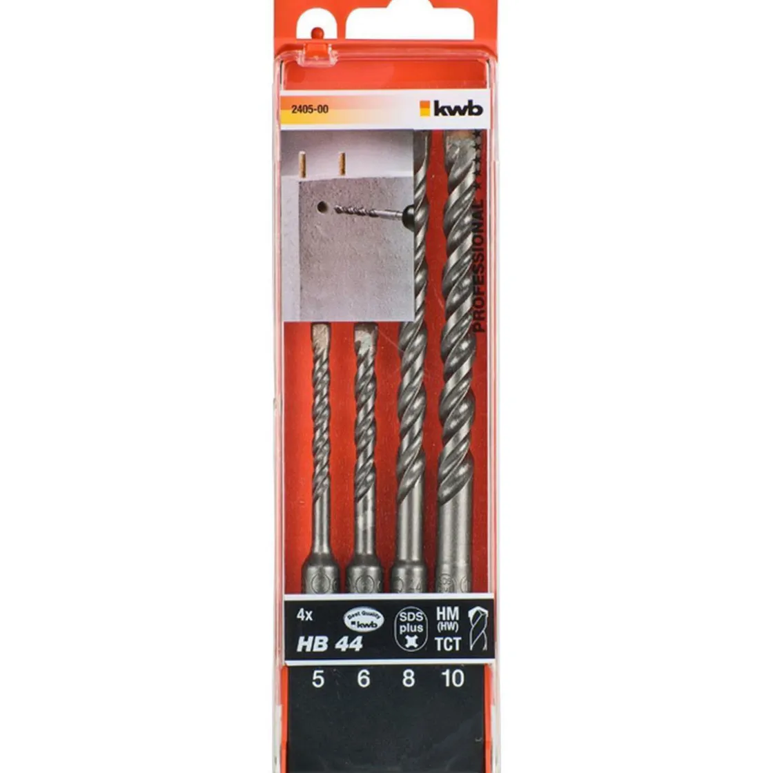 Hammerbohrer-Set HB4 SDS Plus 4 teilig ^ kwb Outlet