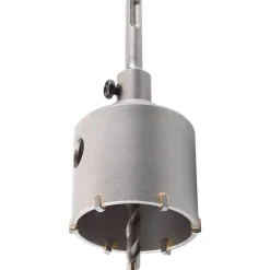 Hohlbohrkrone mit Schaft und Zentrierbohrer SDS Plus Durchmesser 66 mm ^ kwb Clearance