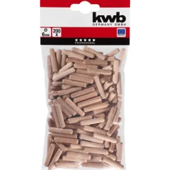 Hollzdübel 6 x 30 mm 200 Stück ^ kwb