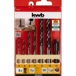 Holzspiralbohrersatz 8 teilig ^ kwb Best