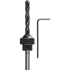 Holzspiralbohrer-Set mit Aufstecksenker und Tiefenstop 3 teilig Durchmesser 5 mm ^ kwb Online