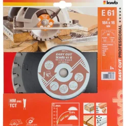 Kreissägeblätter Easy Cut für Handkreissägen Durchmesser 184x16 mm ^ kwb