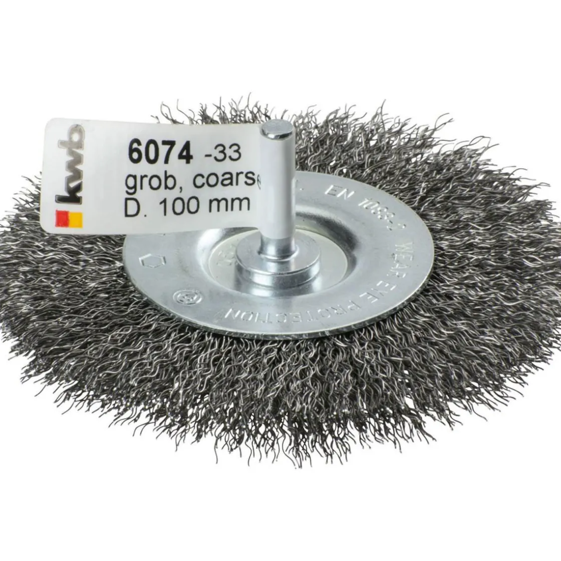 Scheibenbürsten für Einsatz mit Bohrmaschinen und Akkuschraubern HSS grob Durchmesser 100 mm ^ kwb New