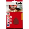 Schleifdreiecke Quick Stick Holz und Metall 96 x 136 mm K80 ^ kwb Discount