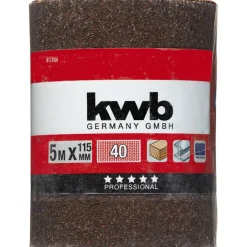 Schleifmittel-Rollen Holz und Metall 5 m x 115 mm K40 ^ kwb Sale