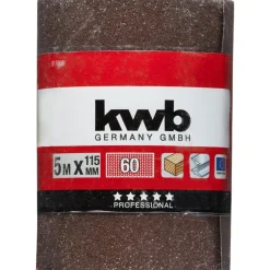 Schleifmittel-Rollen Holz und Metall 5 m x 115 mm K60 ^ kwb Online