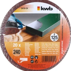 Schleifscheiben Quick-Stick Holz und Metall Durchmesser 125 mm K240 ^ kwb Outlet