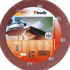 Schleifscheiben Quick-Stick Holz und Metall Durchmesser 150 mm ^ kwb Outlet