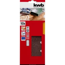 Schleifstreifen Holz und Metall 93 x 230 mm K80 ^ kwb