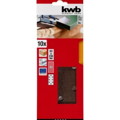 Schleifstreifen Holz und Metall 93 x 230 mm K40 ^ kwb