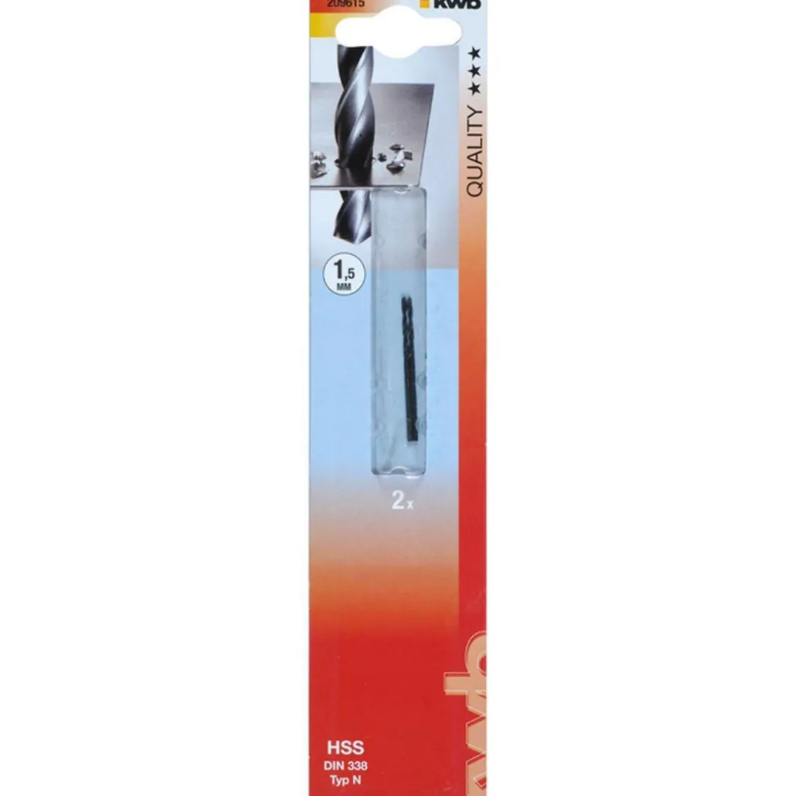Spiralbohrer Durchmesser 1,5 mm ^ kwb Best