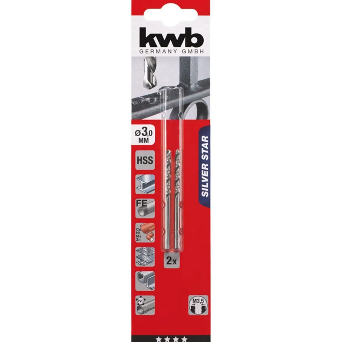 Spiralbohrer Silver Star Durchmesser 3 mm ^ kwb Discount