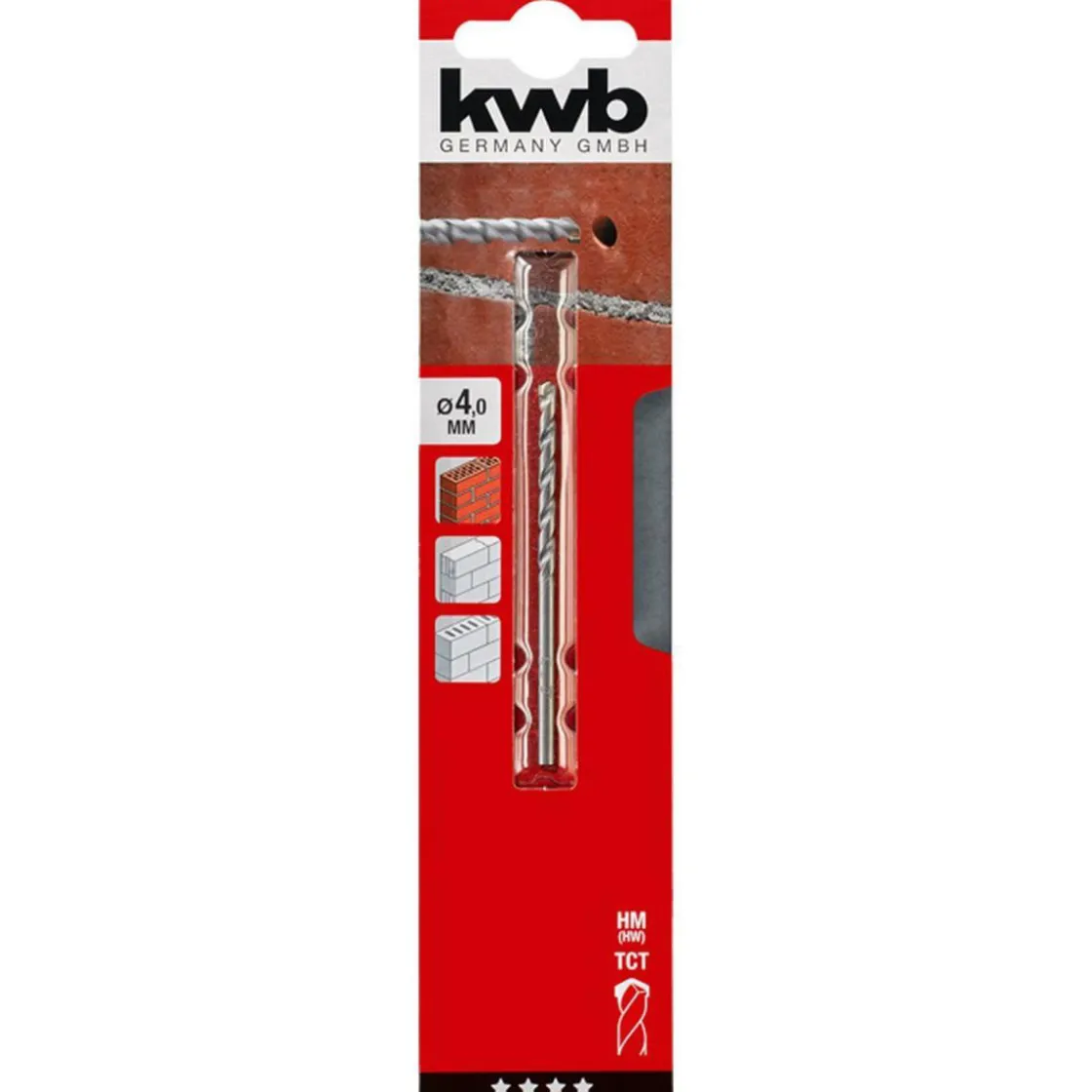 Steinbohrer Durchmesser 4 mm ^ kwb New