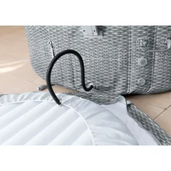 LAY-Z-SPA Whirlpool Bali 196x71cmGrau Rattan Rund ^ Bestway Outlet