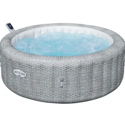 LAY-Z-SPA Whirlpool Bali 196x71cmGrau Rattan Rund ^ Bestway Outlet