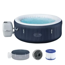 Lay-Z-Spa Whirlpool Miami AirJet4 Personen Dm. 180x66 cm, Dunkelblau ^ Bestway Outlet