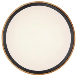LED DL Bruno D43,7cm holz-schwarz24W 1000lm CCT3000/4500/6000K ^