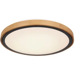 LED DL Bruno D43,7cm holz-schwarz24W 1000lm CCT3000/4500/6000K ^