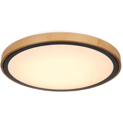 LED DL Bruno D43,7cm holz-schwarz24W 1000lm CCT3000/4500/6000K ^
