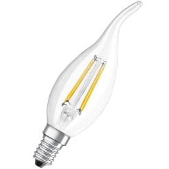 LED Kerze windstoss E14 470lm 2.700K40 W Ersatz warmweiss Filament klar ^ Osram Discount