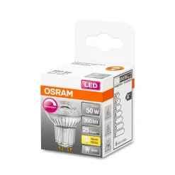 LED Reflektor 36grad dim GU10 350lm 2.700k 50 W Ersatz warmweiss ^ Osram