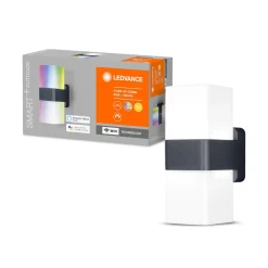 Außenwandleuchte Cube Up Down 8 x 20,5 x 11 cm grau ^ Ledvance SMART+ Online