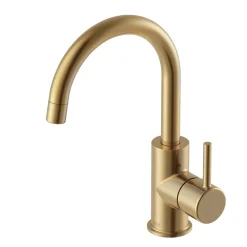 Waschtischarmatur Moana Easy-Clean Gold ^ LENZ Hot