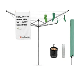 Lift-O-Matic 50 M Metallbodenanker 45mm Schutzhülle und Wäscheklammerbeutel ^ Discount