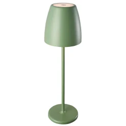 Akku-Tischleuchte Tavola salbeigrün ^ Lightme New