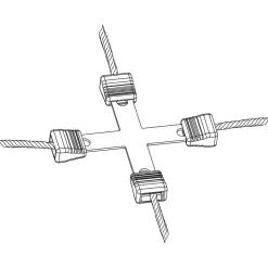 Litzclip Litzen-Kreuzverbinder 5 St. ^ Hot