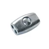 Litzenverbinder für Durchmesser 2,5 mm silber 5 Stück ^