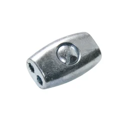 Litzenverbinder für Durchmesser 2,5 mm silber 5 Stück ^