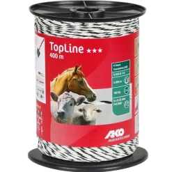 Litze TopLine 400 m schwarz-weiß 400 Stück ^ New