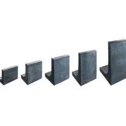 L-Stein x35x40x8 cm Anthrazit, mitFase ^ Lusit Hot