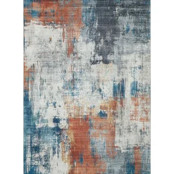 Teppich Polino 120x170 cm blau-koralle ^ Luxor living Online