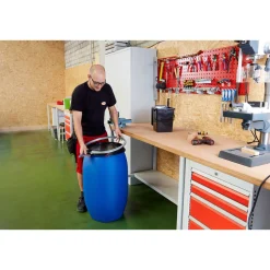 Maischefass rund, Deckel, 60 L blau ^ Clearance