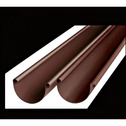 Dachrinne RG 100 Kunststoff halbrund 2m braun ^ Marley Outlet