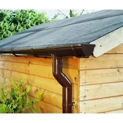 Duplex-Dachrinne braun 200 cm ^ Marley Hot