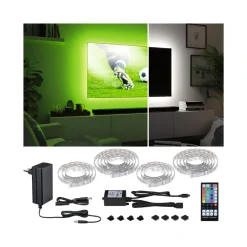 MaxLED 250 Comfort Sets TV 75 RGBW 3000K25,5W 230/24V Silber Kst ^ Paulmann