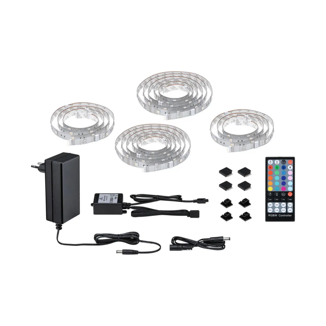 MaxLED 250 Comfort Sets TV 75 RGBW 3000K25,5W 230/24V Silber Kst ^ Paulmann