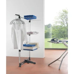 Turm-Wäschetrockner Ciclone Vario 78 x 137 x 68 cm silber ^ Metaltex