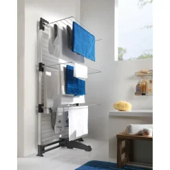 Turm-Wäschetrockner Ciclone Vario 78 x 137 x 68 cm silber ^ Metaltex