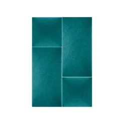 Polsterpaneele türkis 60 x 30 cm ^ Mollis Outlet
